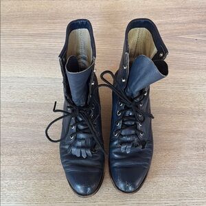 Vintage Justin Kiltie Lace-Up Boots